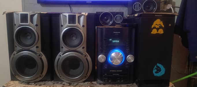 Panasonic woofers 2 bass tube 1 amplifier