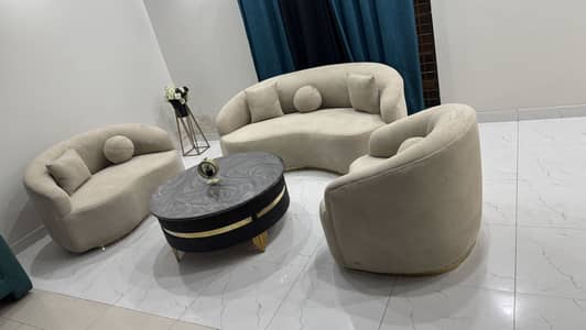 Boucle fabric Turkish style sofa