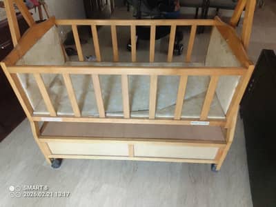 Baby Cot / Baby Crib for Sale – Strong Wooden, Excellent Condition