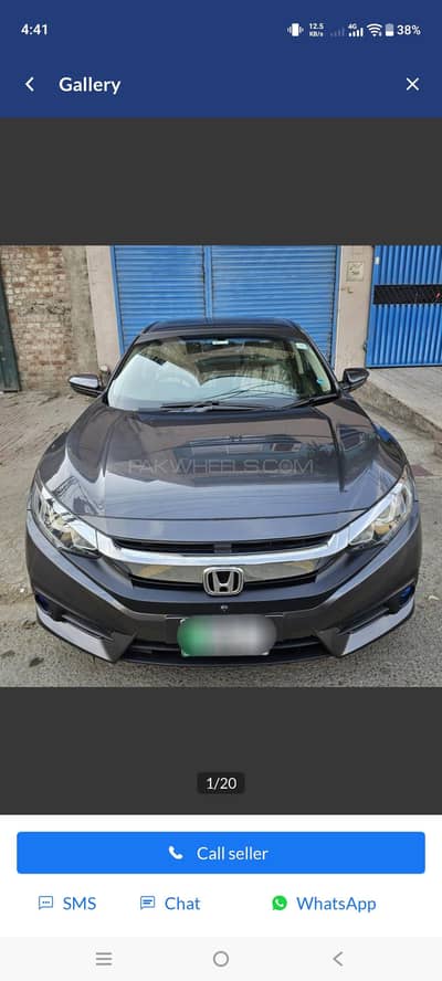 Honda civic full option ug red meter