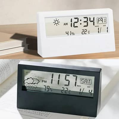 Transparent LCD Screen Digital Clock (2 Colors Available)