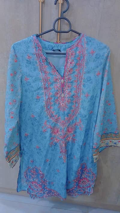 1 piece only 1 shirt full embroidered