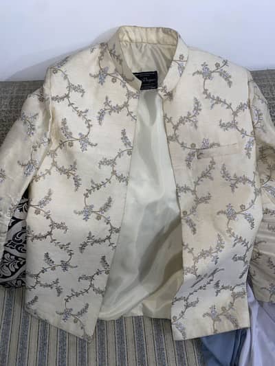 Fancy Embroidered Waistcoat / Prince Coat – Wedding Wear – Like New