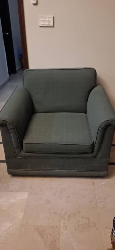 Green Sofa Set 7 Seater