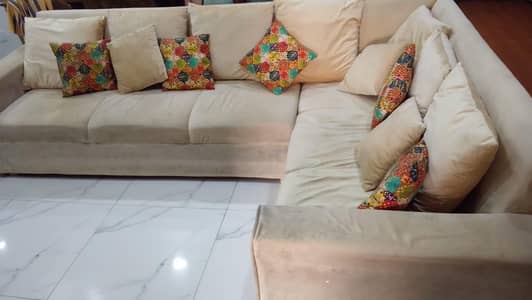 used L shaped sofa
