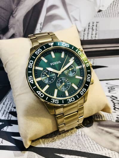 FOSSIL-GREEN ORIGINAL-NEW WATCH-SEIKO CITIZEN CASIO ARMANI OMAX