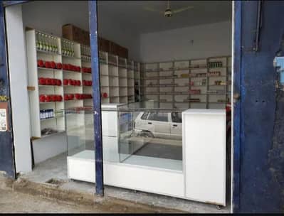 Mirror counter & Grocery racks 70000
