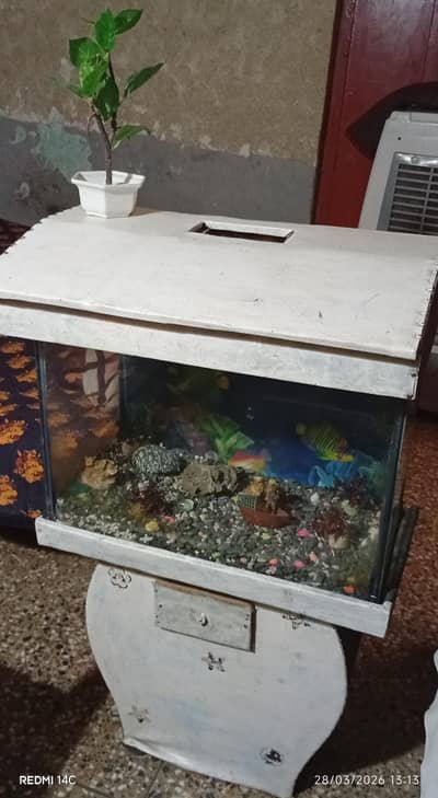 Fish tank, oxygen pump, aquarium frame