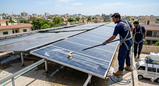 solar panel wash service