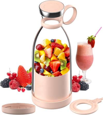 Electric Juice blender Pink Portable smoothie maker