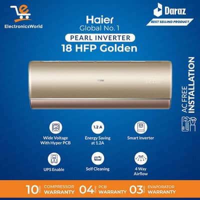 HAIER DC INVERTER 1.5 Ton urgent sale no open or repair