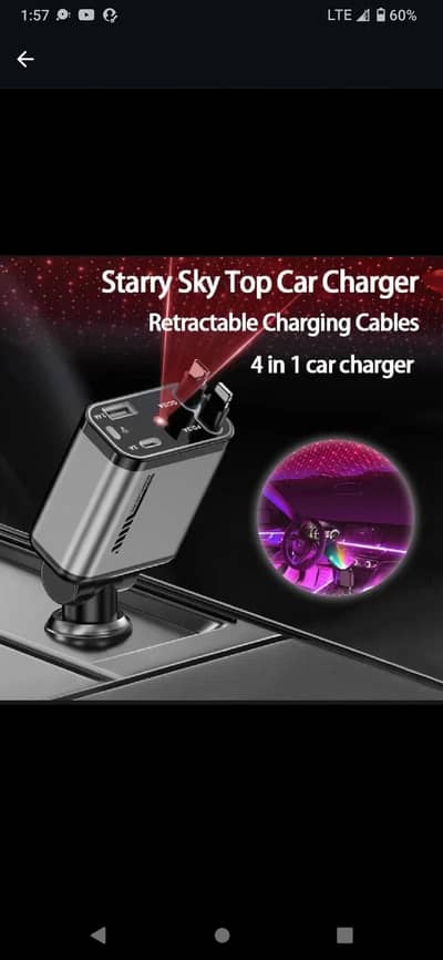 4 in 1 car charger for sale