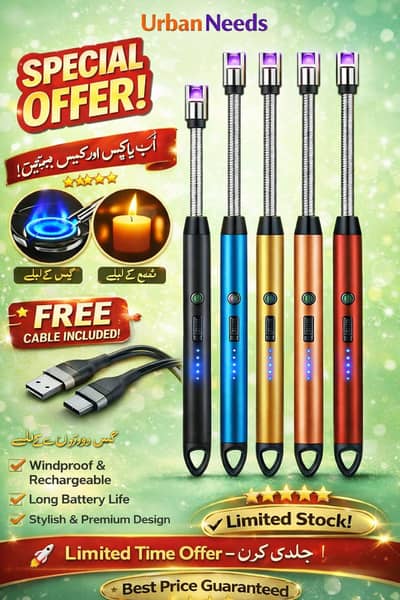 arc lighter rechargerable electric USB stove lighter