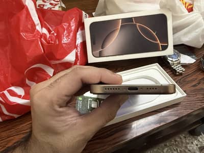 Iphone 16 pro max - 256 jb desert titanium- 3 months sim