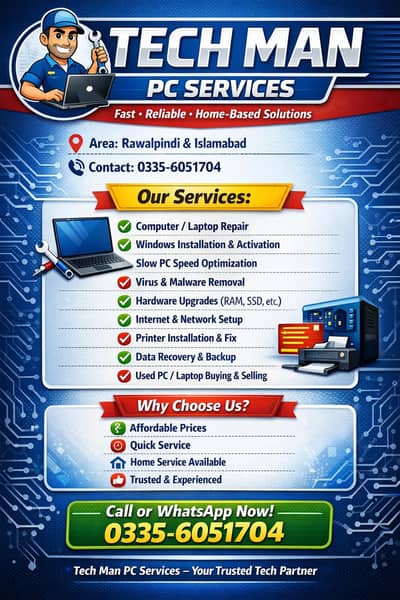 Tech Man PC Repair Services