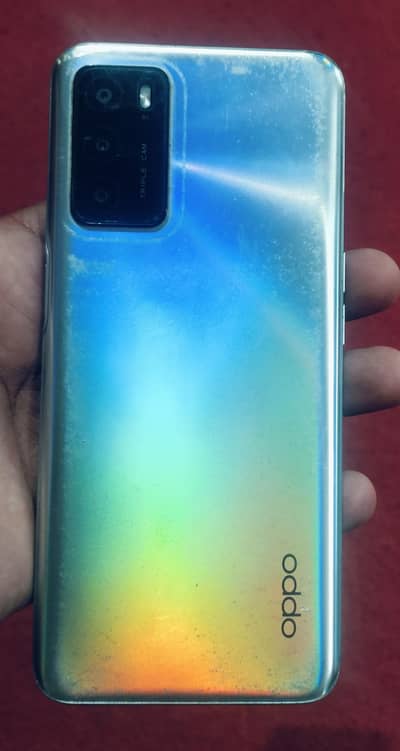 Oppo a16 good condition 4/64 silver rainbow color