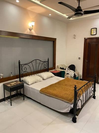 wrought Iron Bed for sale with side table