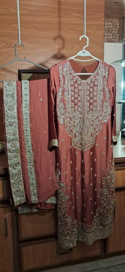 Handmade 2pc embellished formal dress