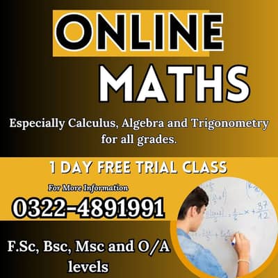 Online Maths Classes (WhatsApp: 0322-4891991