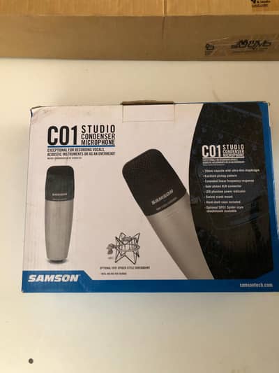samson c01 xlr condenser microphone for studio
