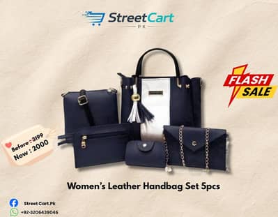 Leather Hands Bag Set 5pcs