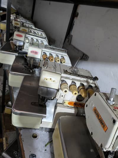 Overlock machines available (imported)