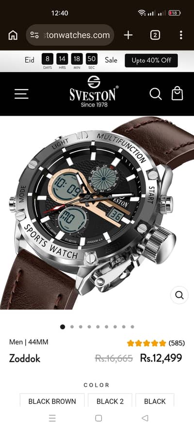 Saveston watch Saveston Zoddok 1.0