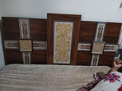 double bed with mattress