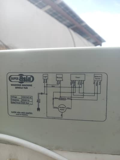 Washing Machine | super asia | 220v AC