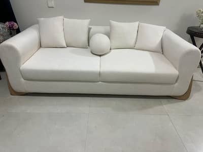 Stylish Cream Sofa Set (2x 3-Seater) – Barely Used