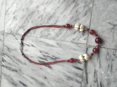 Orignal stone and Pearl neckless