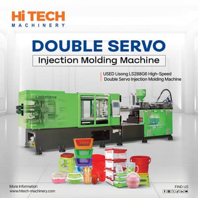 Used Lisong LS288G6 High speed Double servo Injection Molding Machine