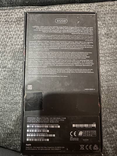 Iphone 11 pro max 512 gb pta approved