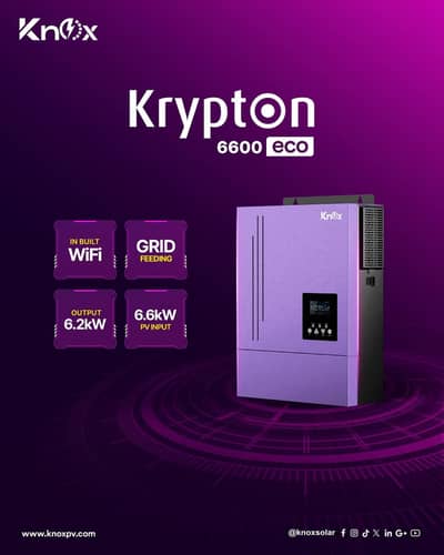 Knox Krypton Eco 6600 6.2KW Solar Hybrid Inverter