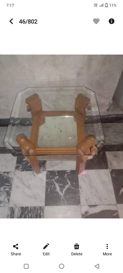 3 table for sale dable glass and wood