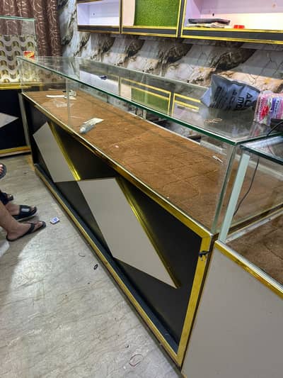 Counters setup for shop