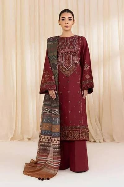 Beautiful Embroidered 3-Piece Ladies Suit