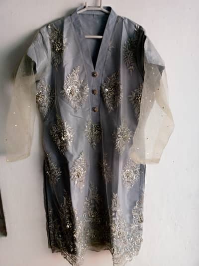 fancy wedding dress 2 piece medium size