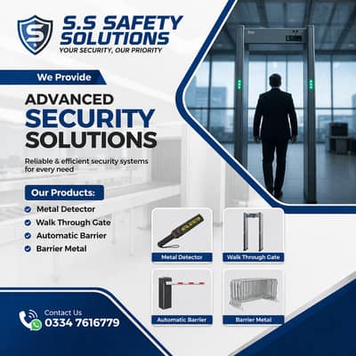 Metal detector ,Walk trough Gate ,Automatic barrier ,barrier matel