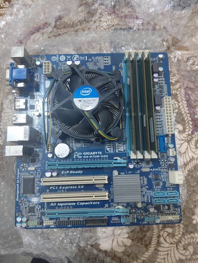 Gigabyte GA-B75M-D3H + Intel i5-3470 + 16GB RAM + CPU Cooler