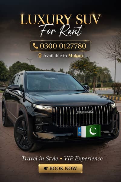 Rent A Car Services in Multan Car Rental Services in Multan Jaecco V8