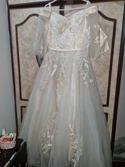 Elegant off-white Gown (Frock)