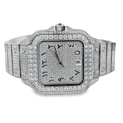 Iced-Out Cartier-Style Watch – 74.99 Durham