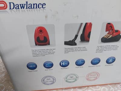 Dawlance vacuum cleaner 700W – powerful suction | excellent condition