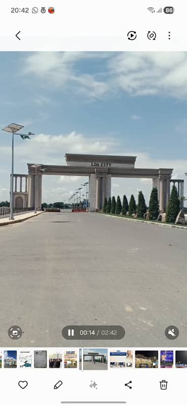 ALL DUES CLEAR 1 KANAL PLOT FOR SALE 75 FIT ROAD A BLOCK LDA CITY LAHORE JINNAH SECTOR