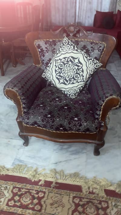 wooden sofa set 3/1/1