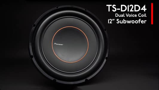 Pioneer TS-D12D4 D-Series 12" subwoofer with dual 4-ohm voice coils