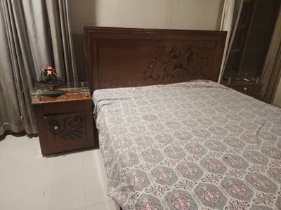 Complete Bedroom Set | Spring Mattress | Showcase & Dressing Table