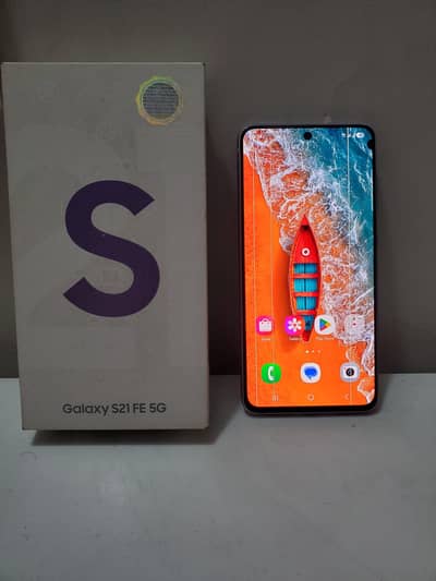 Samsung s21 fe 5G dual sim PTA aproved official 8,256Gb exchange mobil