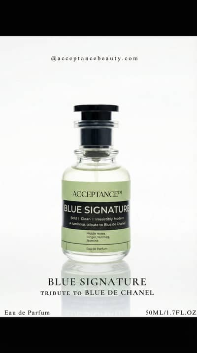 Acceptance™ Blue Signature Men  Perfumes Tribute to Chanel De Bleu